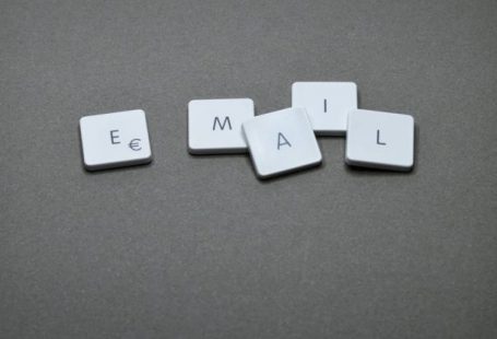 Email - Email Blocks on Gray Surface